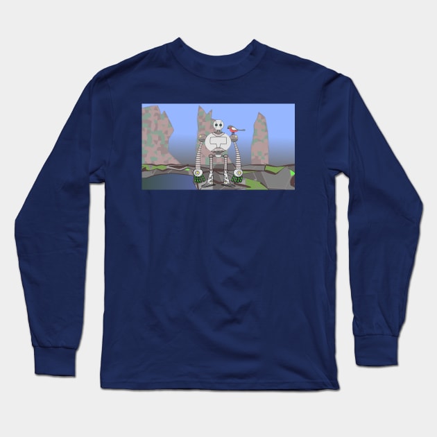 The Wild Robot Long Sleeve T-Shirt by Sagarvectorart